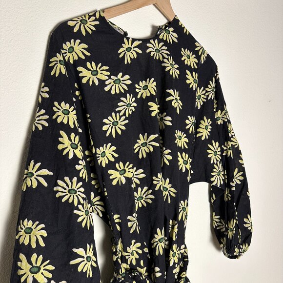 Rhode Ella Dress Black Floral XS NWOT - Picture 5 of 7
